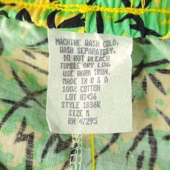 Surf Gear Swim Shorts Vintage 80s All Over Print Abstract Made In USA Medium - Picture 5 of 5